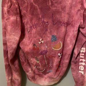 "Candy Lover" zip up sweatshirt
